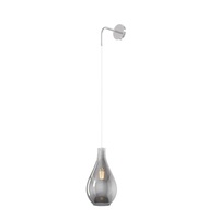 Applique bel vetro a goccia fum&egrave; design filo lungo regolabile 1193CR/A-FU TOP LIGHT