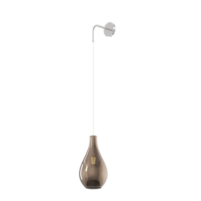Lampada da parete applique 1 luce vetro goccia bronzo filo lungo 1193CR/A-BR TOP LIGHT