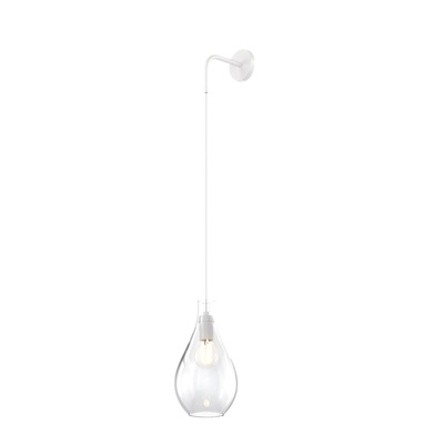 Applique altezza regolabile filo lungo vetro moderno a goccia trasparente 1193BI/A-TR TOP LIGHT