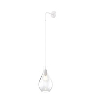 Applique altezza regolabile filo lungo vetro moderno a goccia trasparente 1193BI/A-TR TOP LIGHT