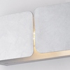 Ulteriore dettaglio di Applique in metallo argento antico lineare 45x12 2xE27  42808