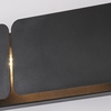 Ulteriore dettaglio di Raffinata applique moderna in linea nera metallo 2xE27  42810