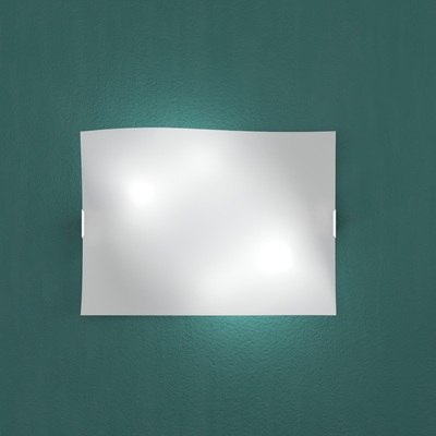 Grande applique o plafoniera 4 luci piega morbida fazzoletto 55x40 1044/55 WING TOP LIGHT