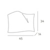 Applique piega morbida in vetro 45x34 2 luci 1044/45 WING TOP LIGHT - foto 4