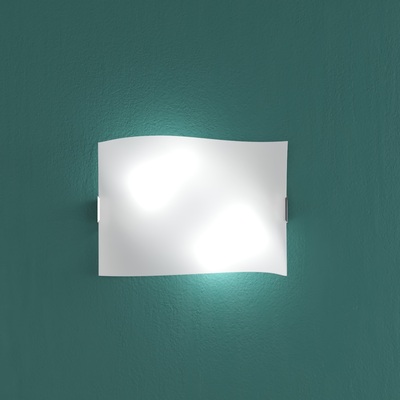 Applique piega morbida in vetro 45x34 2 luci 1044/45 WING TOP LIGHT