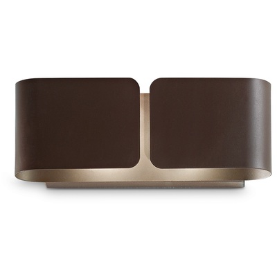 Applique classica moderna brunito coffee lineare 25x9 2xG9 CLIP AP2 MINI COFFEE IDEAL LUX