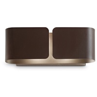 Applique classica moderna brunito coffee lineare 25x9 2xG9 CLIP AP2 MINI COFFEE IDEAL LUX