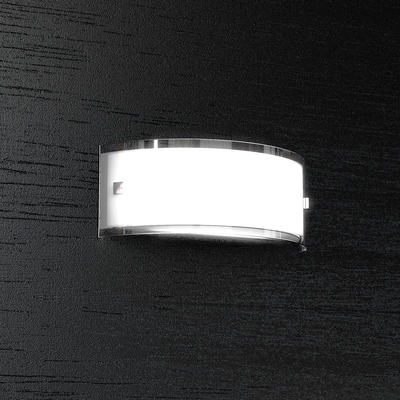 Applique piccola design orizzontale stretta e lunga linea curva 30x10cm 1076/A30 LINEAR TOP LIGHT