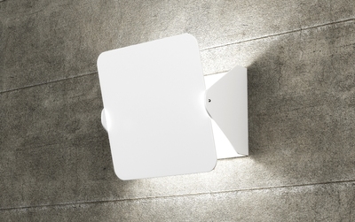 Applique quadrata bianca in metallo 15x15 1108/AP-BI TOP LIGHT