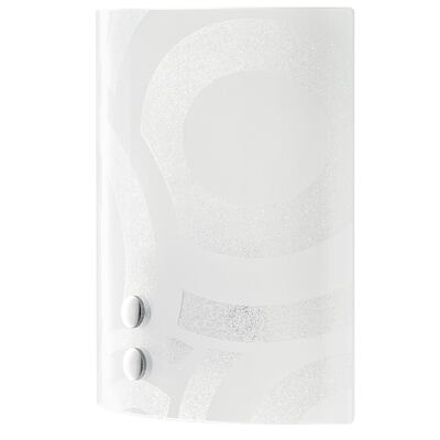 Applique quadrata a fascia curvata vetro graniglia decorato 23cm 42336 LUCI MODERNE