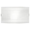 Applique moderna texture riga su riga vetro bianco 2 luci E27 35x20cm  42685