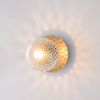 Immagine aggiuntiva di Applique o plafoniera con sfera in vetro trasparente artistico 1 luce base in