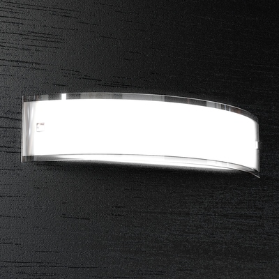 Applique curvata orizzontale stretta e lunga 50cm 1076/A50 LINEAR TOP LIGHT