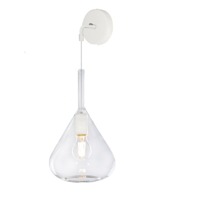 Applique vetro blu ampolla filo lungo regolabile  42670