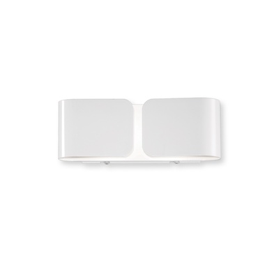 Applique da parete bianco lucido in metallo CLIP AP2 MINI BIANCO IDEAL LUX