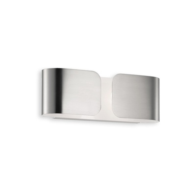 Applique piccola metallo cromato lineare 25cm CLIP AP2 MINI CROMO IDEAL LUX