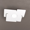 Applique plafoniera 1 luce metallo bianca 26,5x25cm 1161/1 ECHO TOP LIGHT