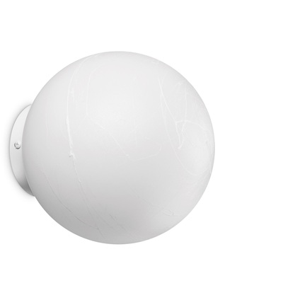 Applique sfera acrilico 20cm texture carta CARTA AP1 D20 IDEAL LUX