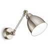 Applique a faretto vintage nickel con braccio con snodo NEWTON AP1 NICKEL IDEAL LUX