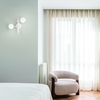 Immagine aggiuntiva di Applique moderna incrocio di bacchette e sfere bianche ATLAS AP2 BIANCO IDEAL