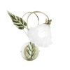 Particolare di Applique delicata campanula foglie verdi  45118