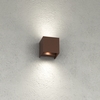 Immagine aggiuntiva di Applique up & down a cubetto finitura corten 10x10 cm LED da esterno 10W IP65