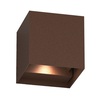 Immagine aggiuntiva di Applique da esterno nota calda finitura corten 12x12cm LED 20W a doppia emiss