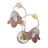 Applique decorativa 2 luci decori fiori rosa 41217 LUCI MODERNE