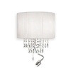 Applique con luce lettura fascia preziosa acrilico e cristalli OPERA AP3 IDEAL LUX