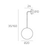Immagine aggiuntiva di Applique filo lungo sfera