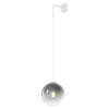 Applique moderna con filo pendente a sfera fum&egrave; 1194BI/A-FU TOP LIGHT