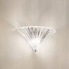 Applique importante coppa grande vetro trasparente plisse SANTA AP1 BIG TRASPARENTE IDEAL LUX