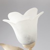 Immagine aggiuntiva di Applique mazzolino foglie avorio e oro vetro a fiore  42394