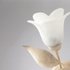 Ulteriore dettaglio di Applique mazzolino foglie avorio e oro vetro a fiore  42394