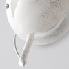Ulteriore dettaglio di Applique a fiore con mazzolino di foglie bianco argento  42395