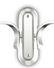 Applique 2 luci moderna con bracci sinuosi cromo e paralumi plissettati PEGASO AP2 BIANCO IDEAL LUX - foto 4
