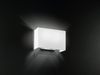 Particolare di Applique semplice paralume in tessuto 2 luci E27 rigore delicato  43957