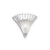 Immagine aggiuntiva di Applique piccola coppa vetro soffiato trasparente plisse SANTA AP1 SMALL TRAS