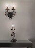 Immagine aggiuntiva di Applique 2 luci ruggine oro effetto candelabro  45540