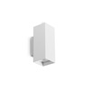 Applique bianca compatta a tubo quadro 15 cm LOOK AP02 SQUARE D6.0 H015 BIANCO IDEAL LUX