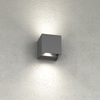 Immagine aggiuntiva di Applique LED grigio antracite da esterno interno 12x12 cm fascio regolabile u