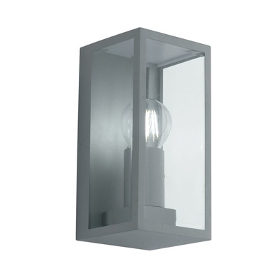 Applique silver in metallo squadrata vetri trasparenti  42805