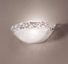 Applique bordo arricciato in vetro graniglia bianco classica moderna  41414