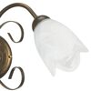 Applique 2 braccetti in bronzo sfumato e vetro tulipano decorativo 43646 ODINO LUCI CLASSICHE - foto 5