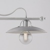 Ulteriore dettaglio di Lampadario bilanciere 2 luci 87cm bianco antichizzato argento fascino retr&ograve;  