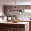 Immagine aggiuntiva di Lampadario fascino rustico a bilanciere 2 luci bronzo effetto antichizzato or