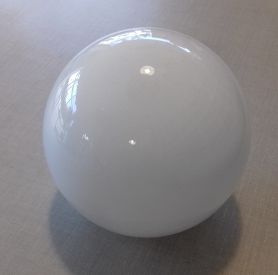 Vetro a boccia per ricambio lampadari 18cm con imbocco da 7,2cm 38334 LUCI E COLORI