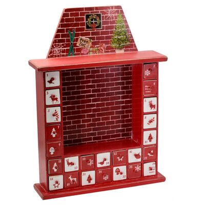 Calendario avvento a forma di caminetto 36x49 37909 NATALE LUCI E COLORI