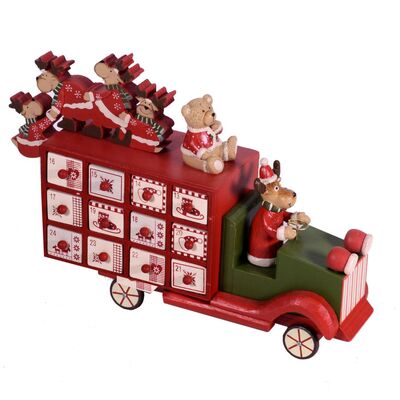 Calendario dell&rsquo;avvento furgoncino rosso 37960 NATALE LUCI E COLORI