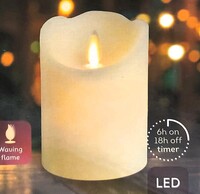 Candela led fiamma oscillante da 7,5cm e alta 10cm 41029 NATALE LUCI E COLORI